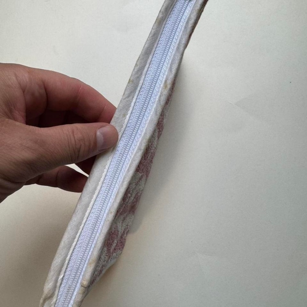 Christian Dior Terry Towel Cloth Clutch Pouch Pink Monogram Logo Trotter - Picture 7 of 8